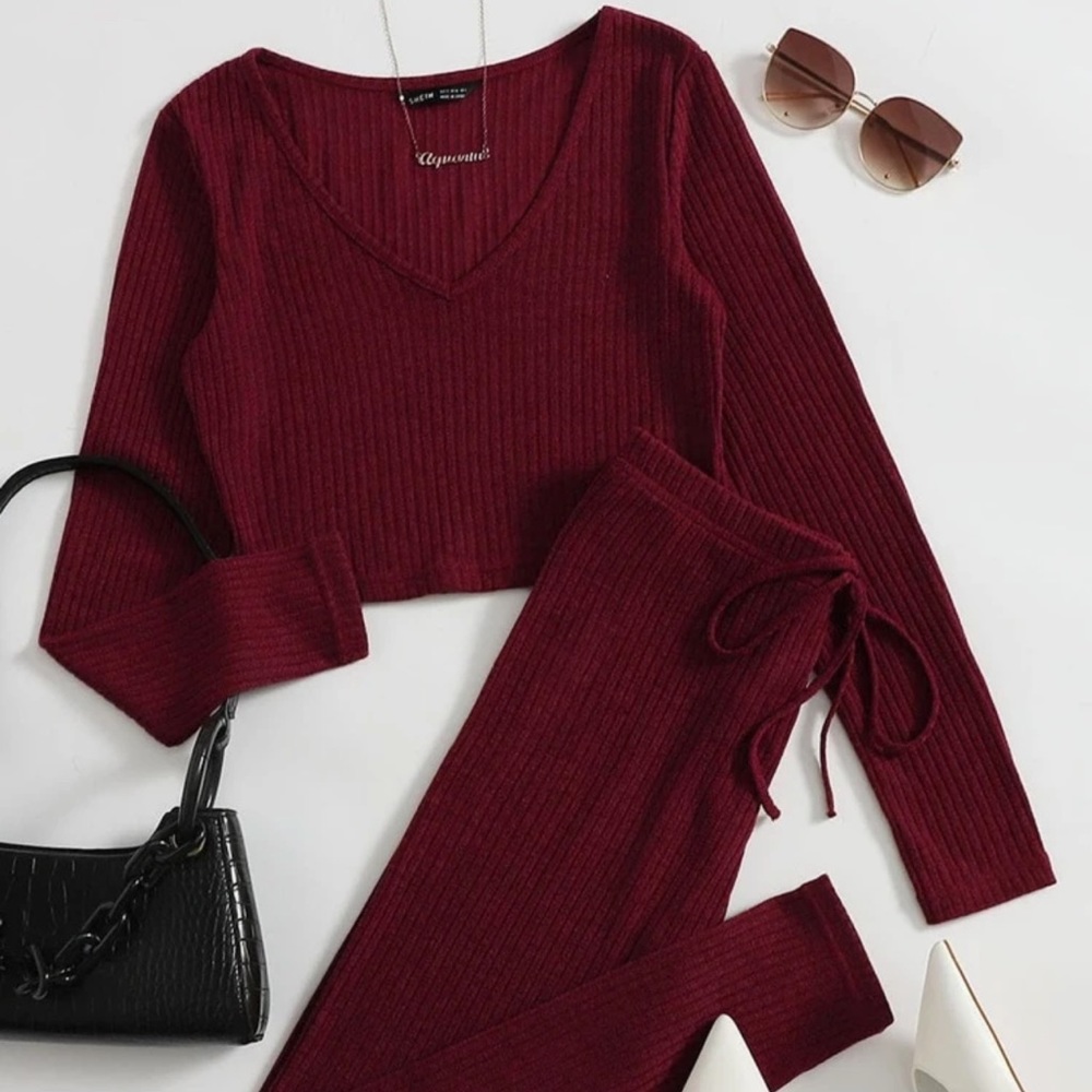 Shein red set size 0XL (12)